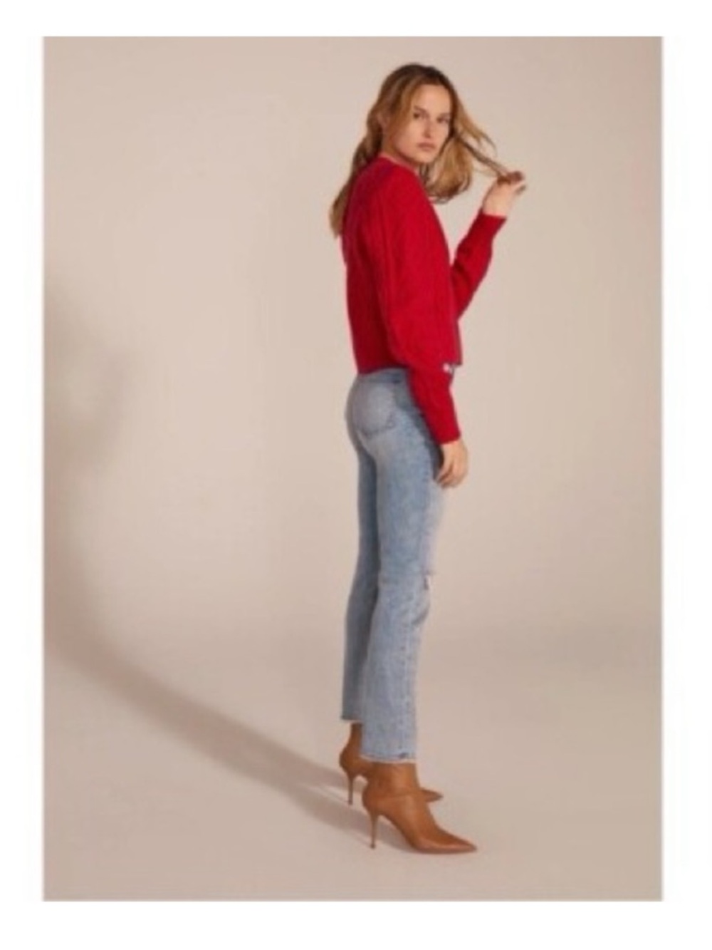 Favorite Daughter Straight Leg Jean Valentina Super High Rise Denim Malibu 26 - Picture 8 of 8